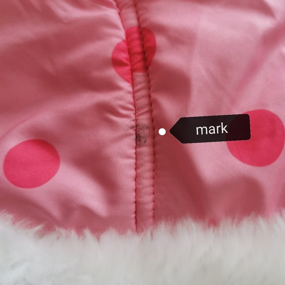 3/6 MONTHS, JOE FRESH, Pink Polkadot Ruffled Snowsuit EUC B27 - Picture 4 of 5